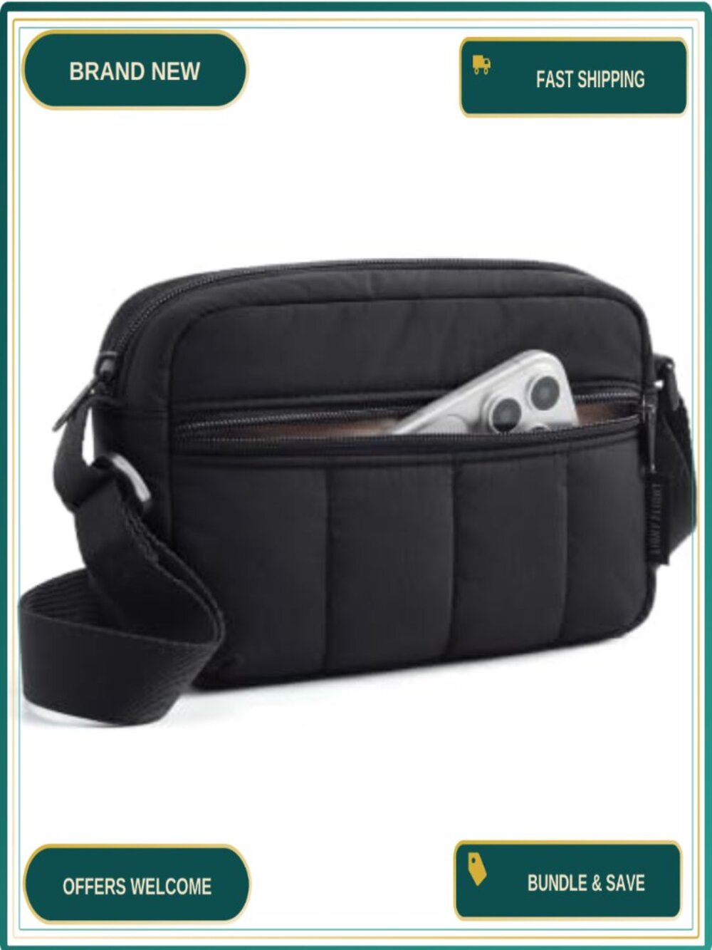 Women's Mini Crossbody Bag Water-Resistant Lightweight Small Travel Purse with